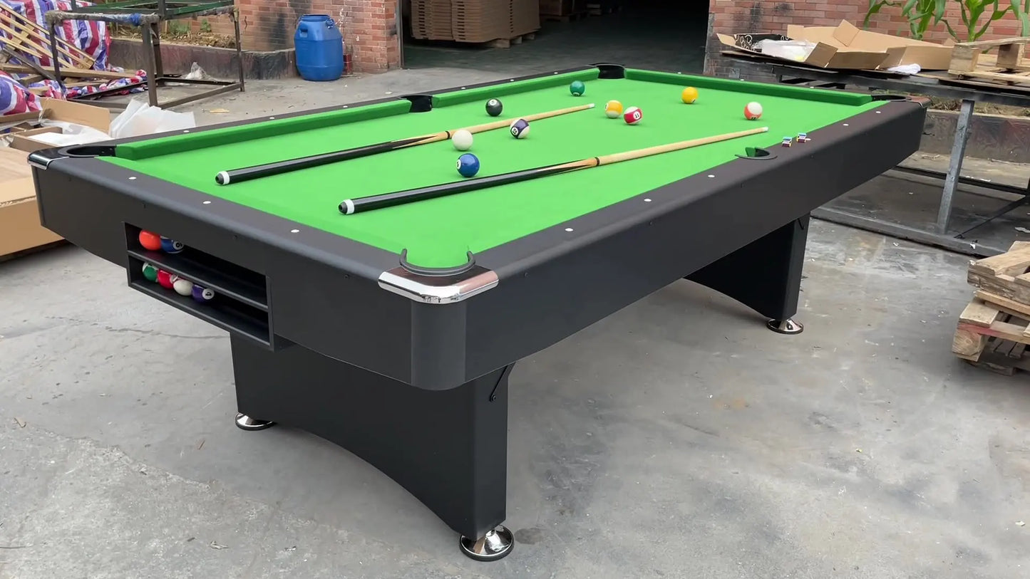 High Quality Adult Home Indoor 8ft Portable Folding Billiard 2 in 1 Pool Table With Ball Return System