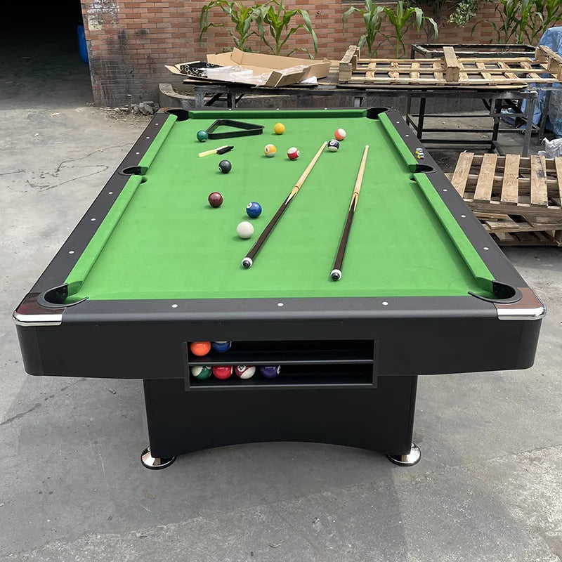 High Quality Adult Home Indoor 8ft Portable Folding Billiard 2 in 1 Pool Table With Ball Return System