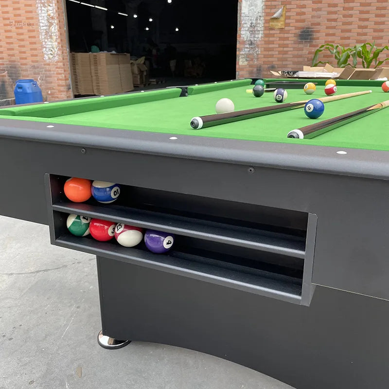 High Quality Adult Home Indoor 8ft Portable Folding Billiard 2 in 1 Pool Table With Ball Return System