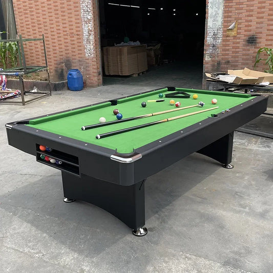High Quality Adult Home Indoor 8ft Portable Folding Billiard 2 in 1 Pool Table With Ball Return System